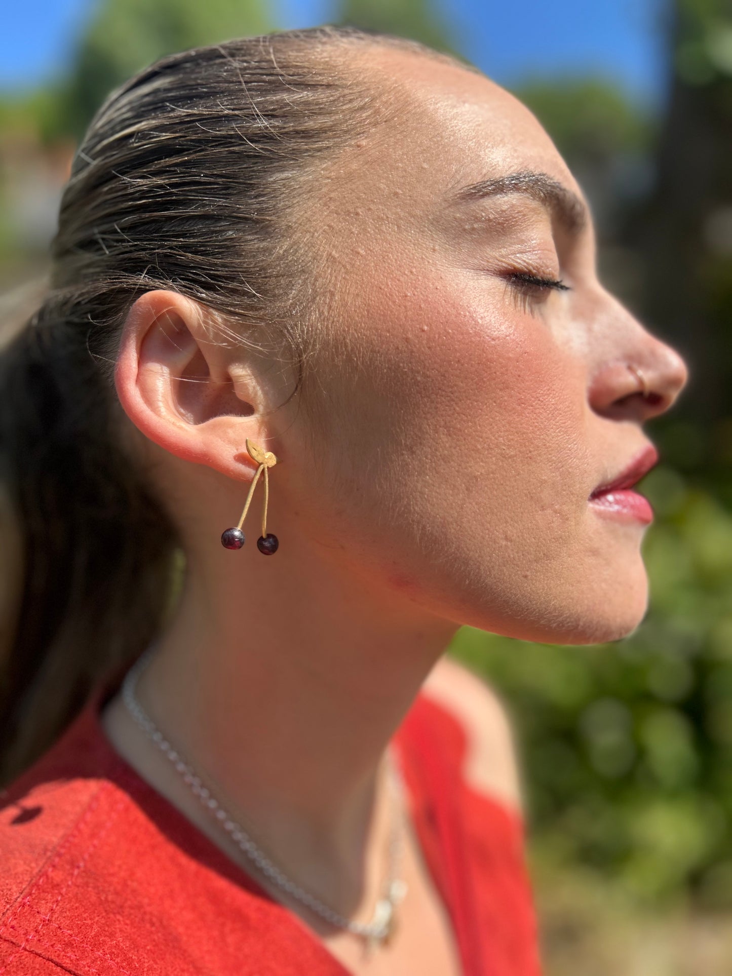 Cherry earrings
